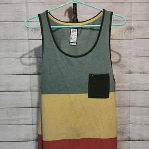 Billabong Green Yellow Red M Tank Top Shirt